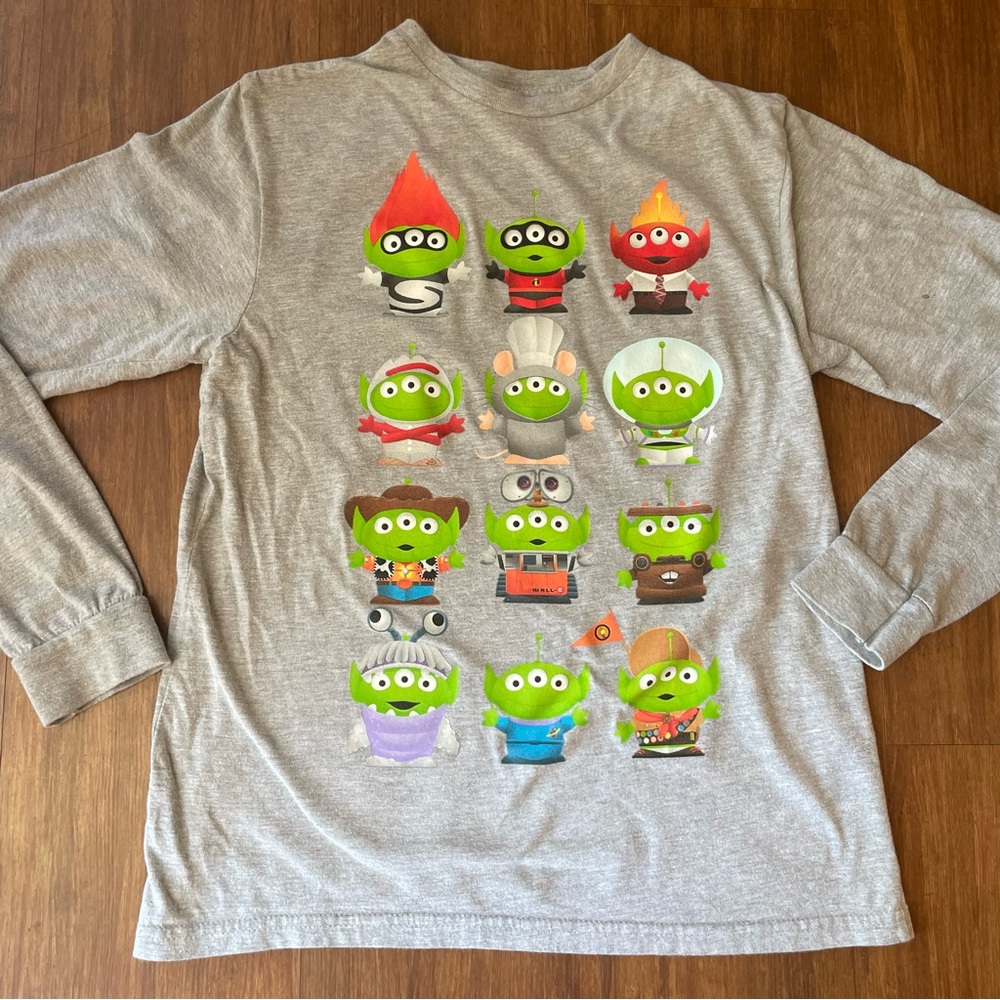 Disney Toy Story T Shirt  Juniors Medium Alien Remix Mash Up Costume Long Sleeve